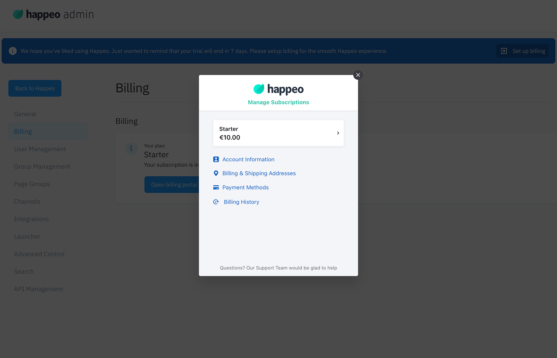 Set Up Your Subscription in Happeo 2.png